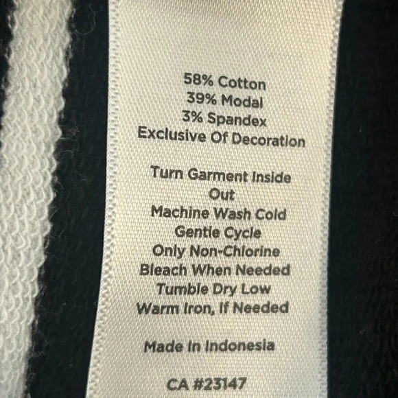 T by Talbots Navy Blue Stripes Casual T Shirt Dress Drawstring Waist Size Small - Picture 2 of 9